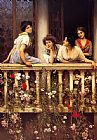 Eugene de Blaas Balcony painting